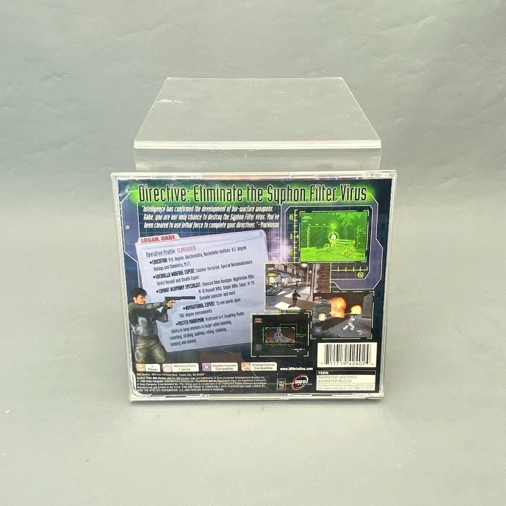 Syphon Filter (Sony PlayStation PS1, 1999) Complete CIB - Tested & Working
